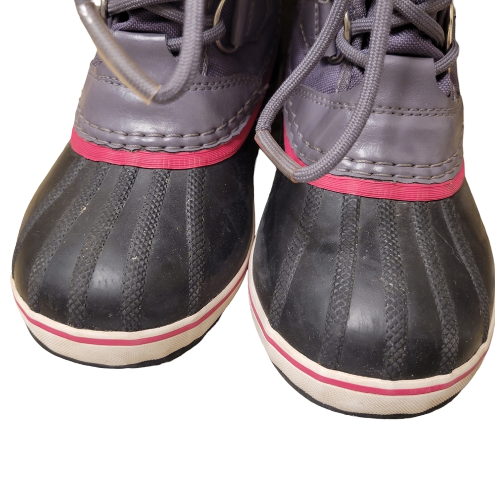 Sorel Yoot Pac Waterproof Snow Boot Faux Fur Lined Girls Size 1 - Picture 5 of 8